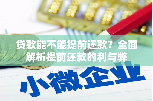 堆龙德庆贷款能不能提前还款？全面解析提前还款的利与弊