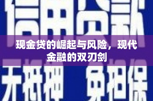 堆龙德庆现金贷的崛起与风险，现代金融的双刃剑