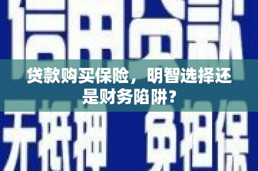 堆龙德庆贷款购买保险，明智选择还是财务陷阱？
